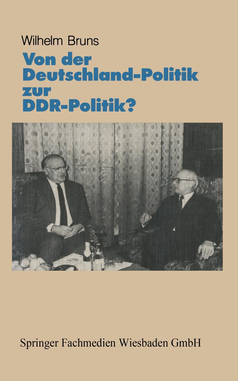 Vorderes Coverbild Von der Deutschlandpolitik zur DDR-Politik?