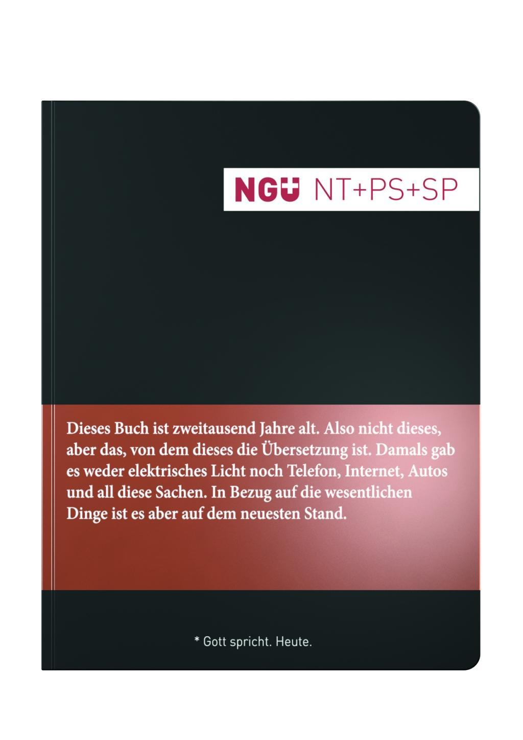 Vorderes Coverbild Neue Genfer Übersetzung (NGÜ) - Neues Testament mit Psalmen und Sprüchen