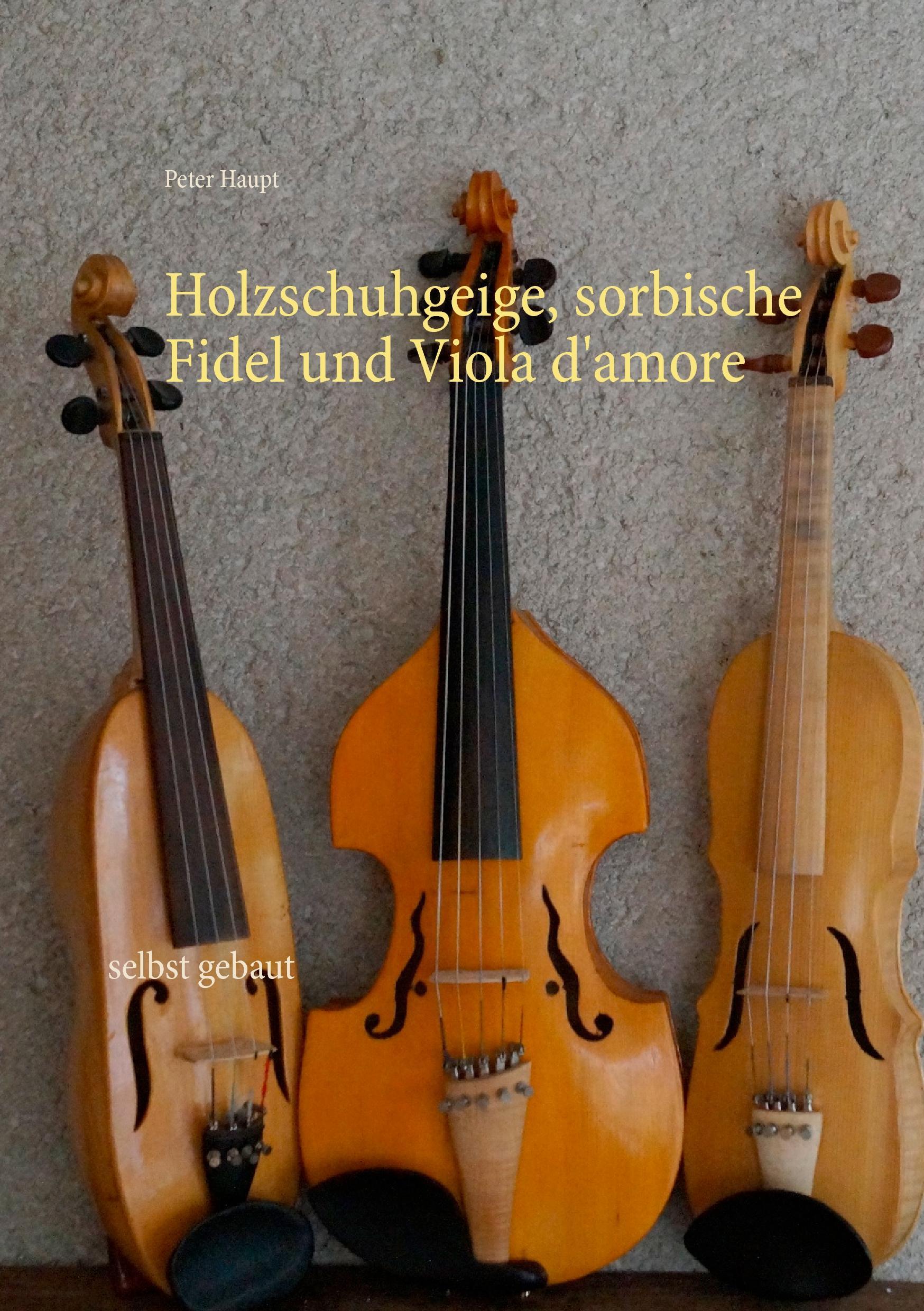 Vorderes Coverbild Holzschuhgeige, sorbische Fidel und Viola d'amore