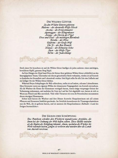 Beispielinhalt (Bild) World of Warcraft - Chroniken Band 1