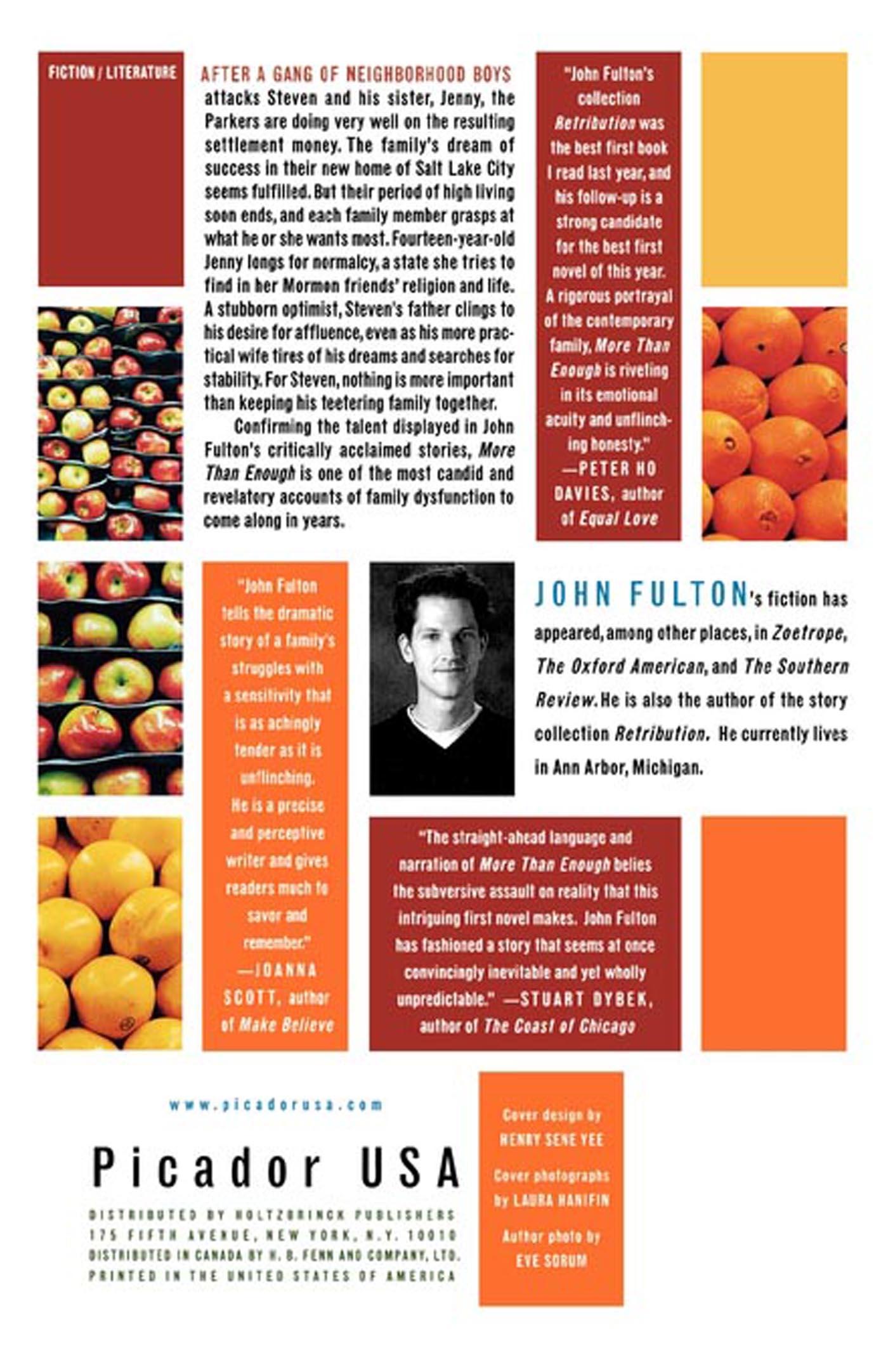 Rückseitencover More Than Enough