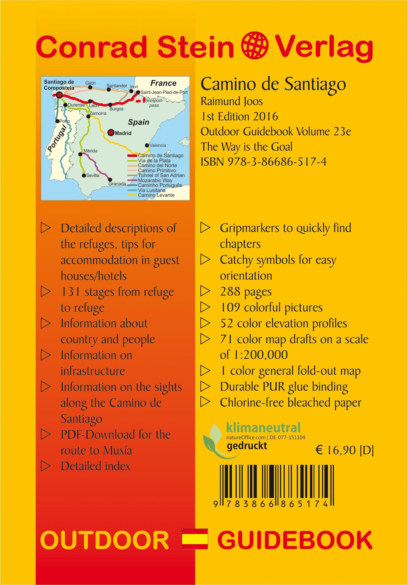 Rückseitencover Camino de Santiago