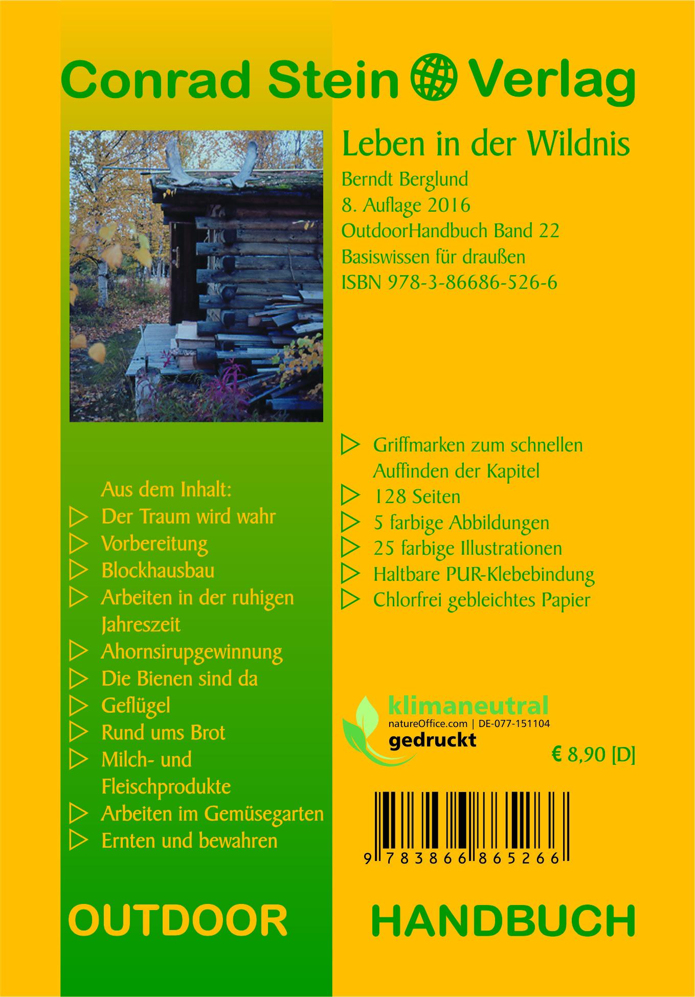 Rückseitencover Leben in der Wildnis