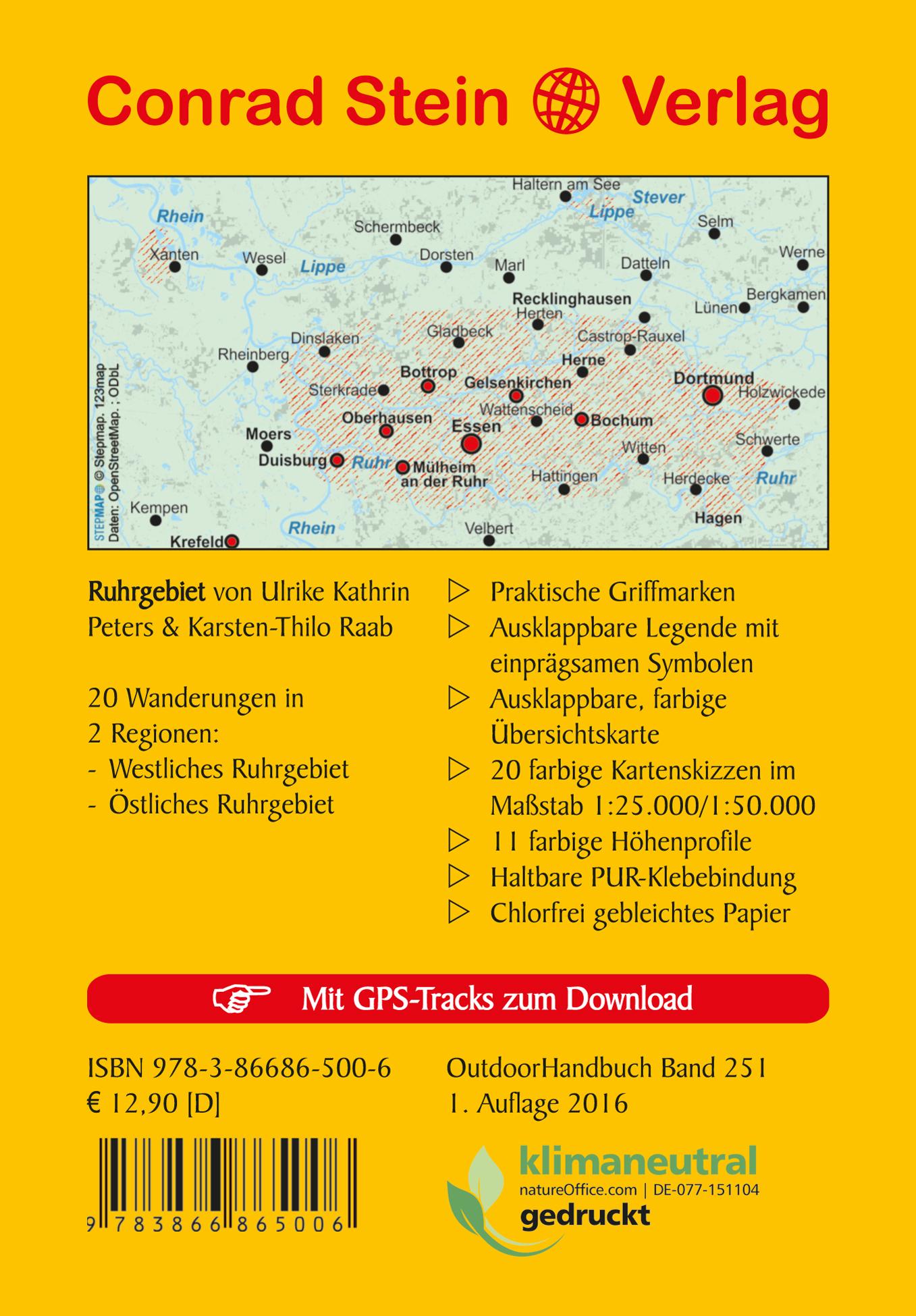 Rückseitencover 20 Wanderungen Ruhrgebiet