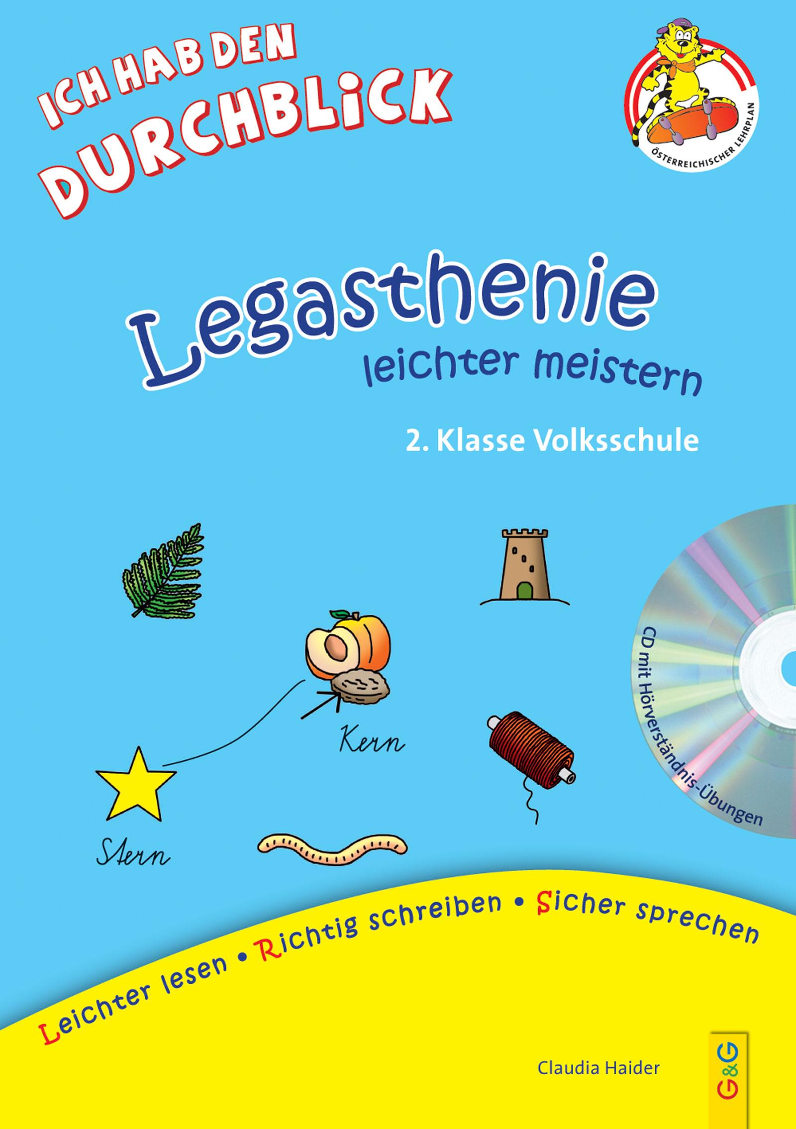 Vorderes Coverbild Legasthenie leichter meistern - 2. Klasse Volksschule