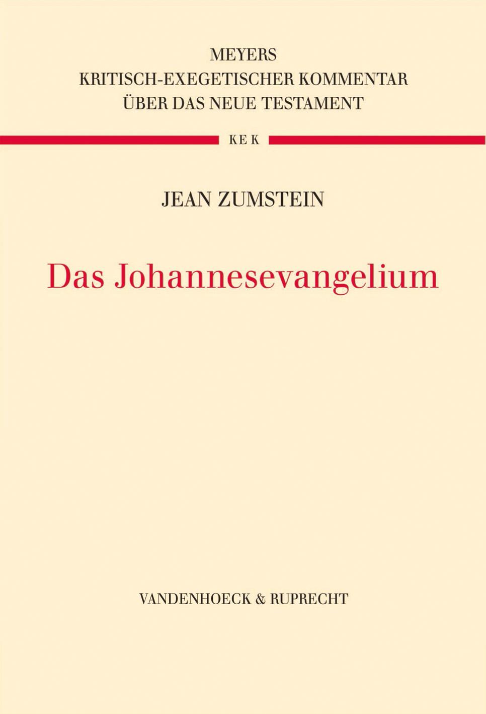 Vorderes Coverbild Das Johannesevangelium