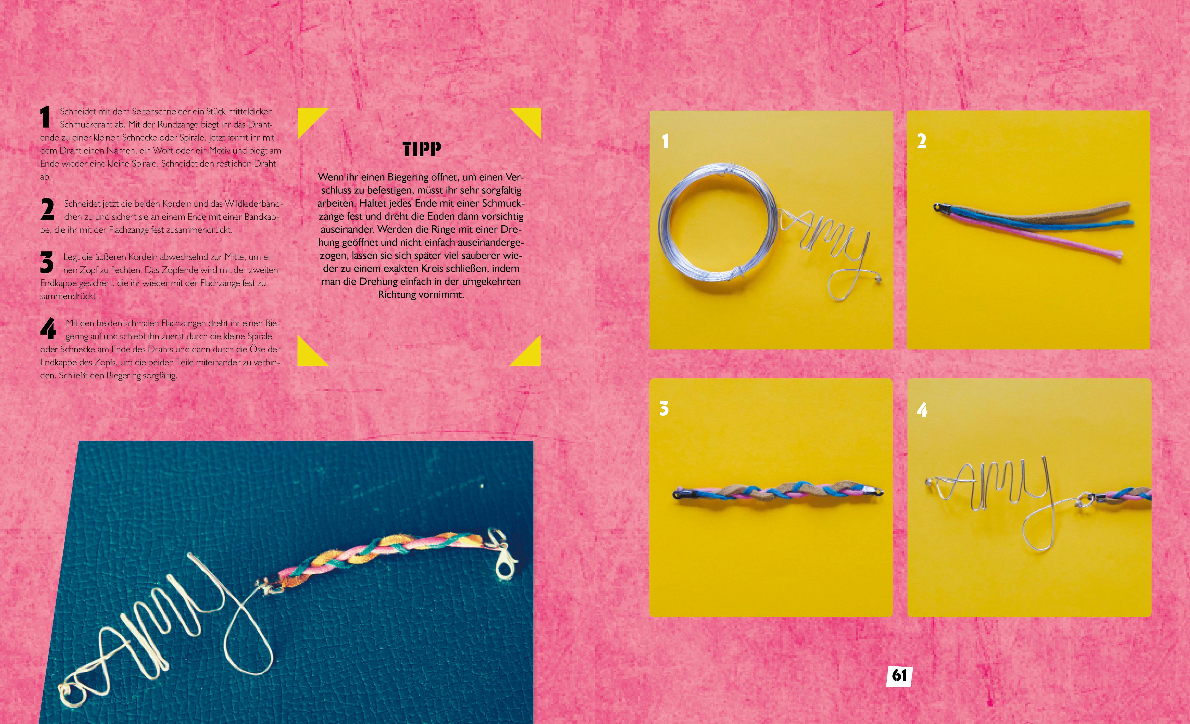 Beispielinhalt (Bild) Friends forever - Armbänder knüpfen, knoten, flechten