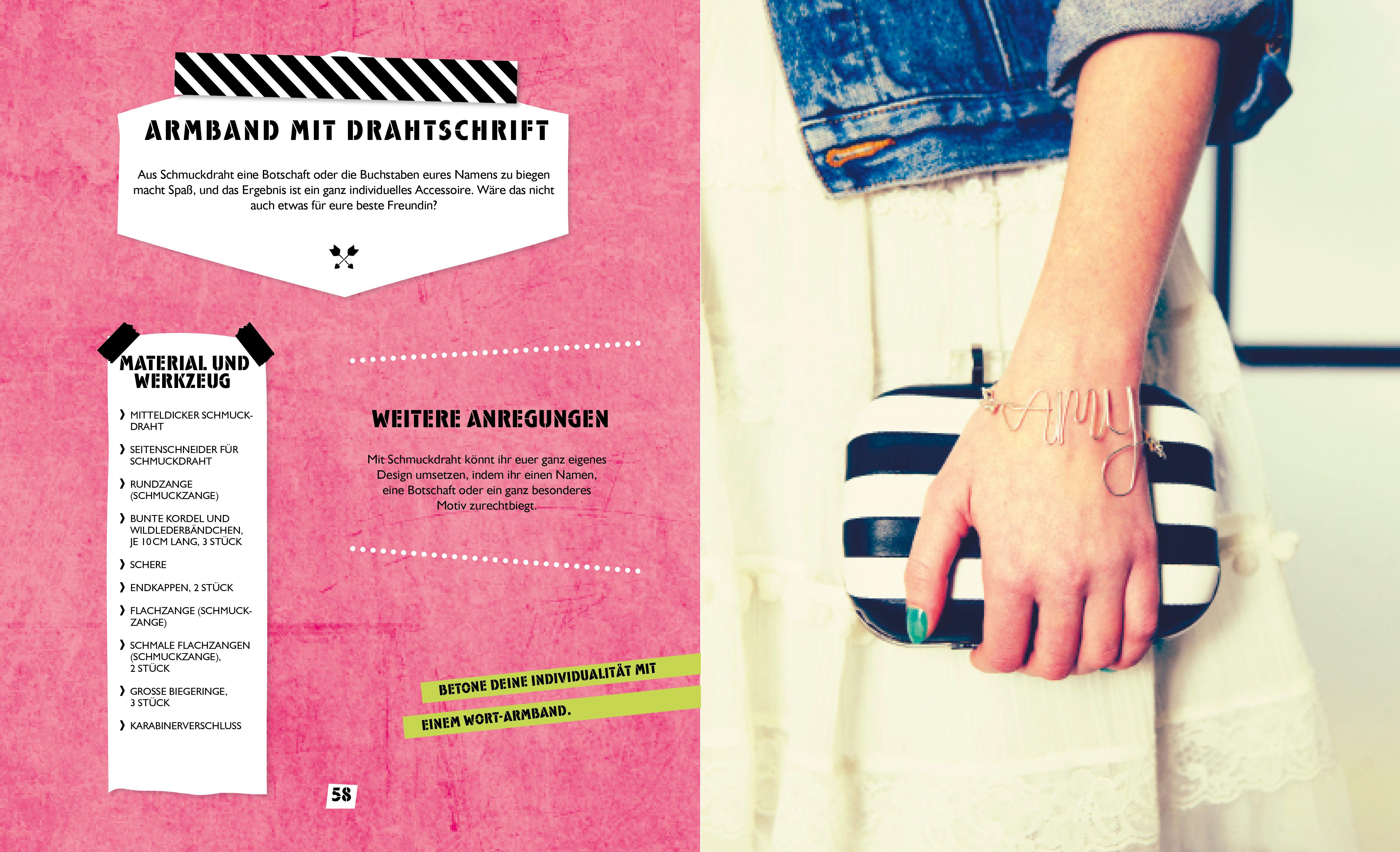 Beispielinhalt (Bild) Friends forever - Armbänder knüpfen, knoten, flechten