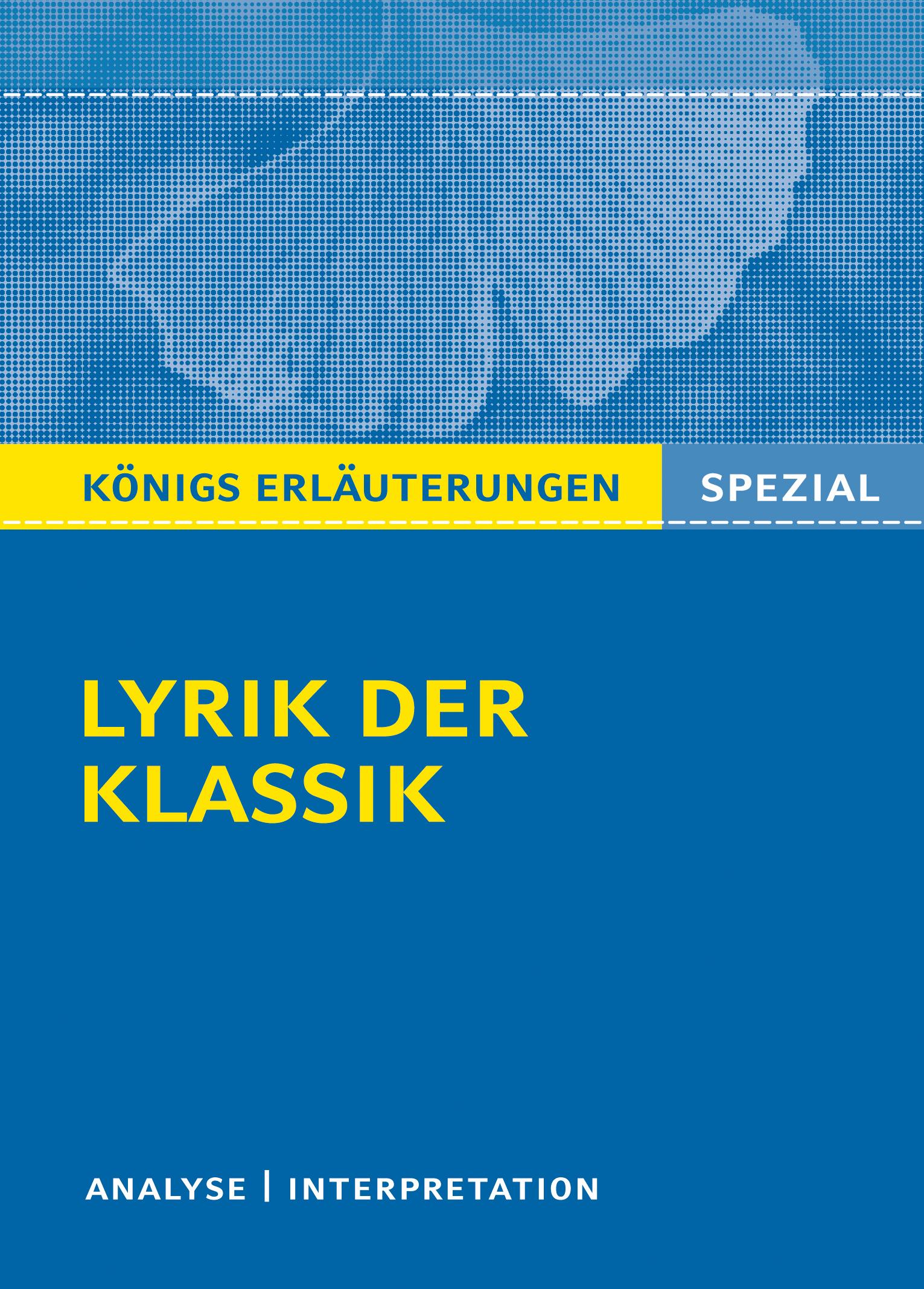 Vorderes Coverbild Lyrik der Klassik