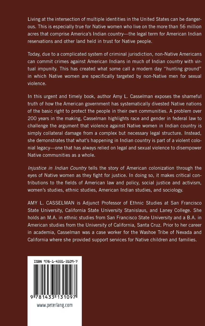 Rückseitencover Injustice in Indian Country