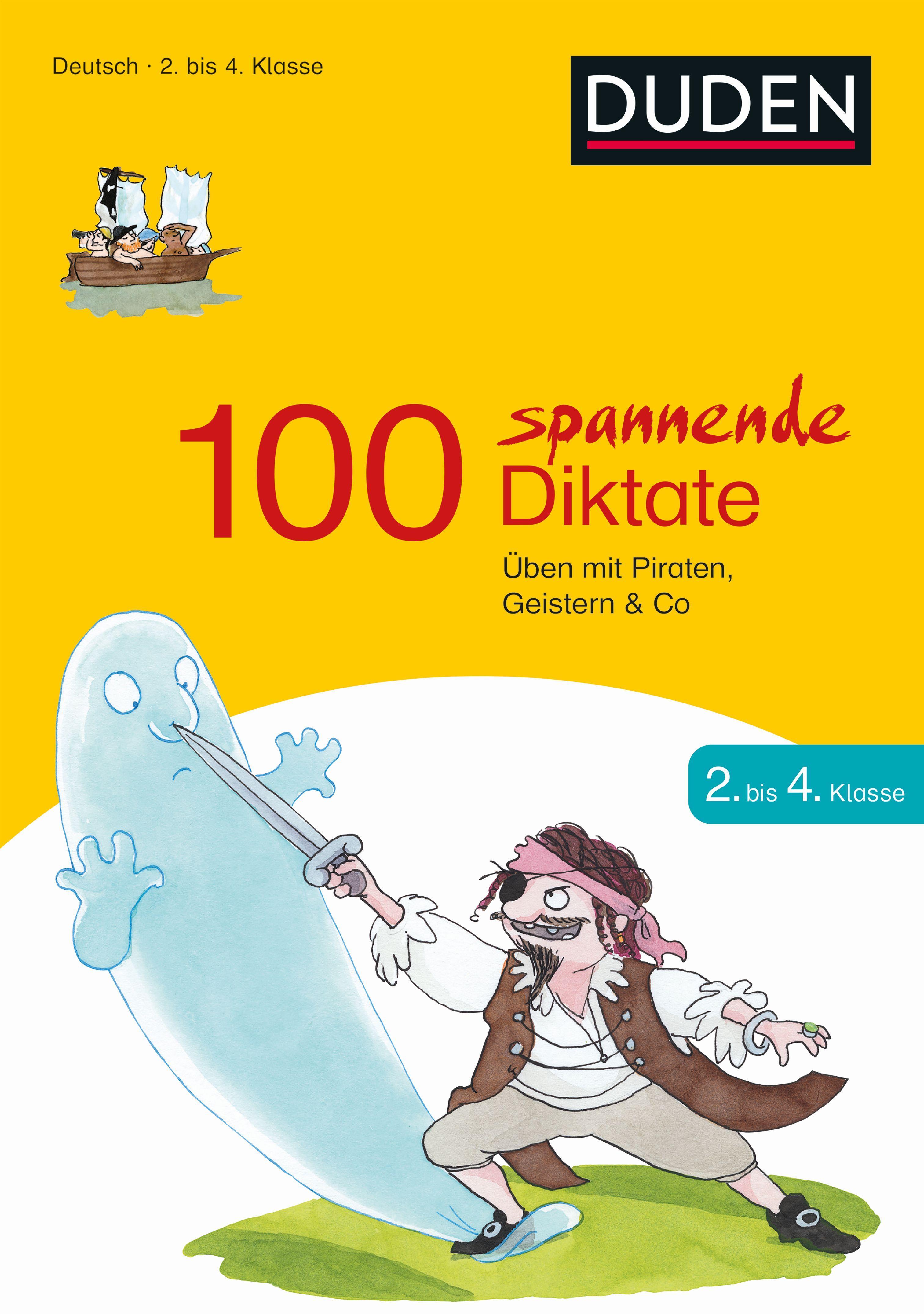 Vorderes Coverbild 100 spannende Diktate 2. bis 4. Klasse