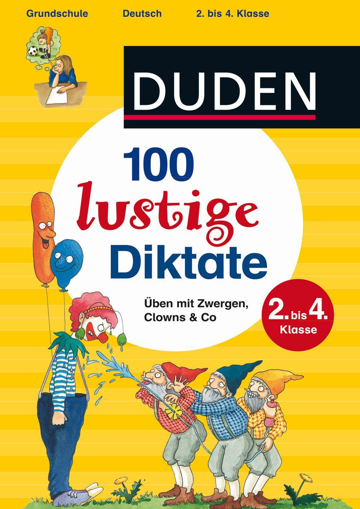 Vorderes Coverbild 100 lustige Diktate 2. bis 4. Klasse