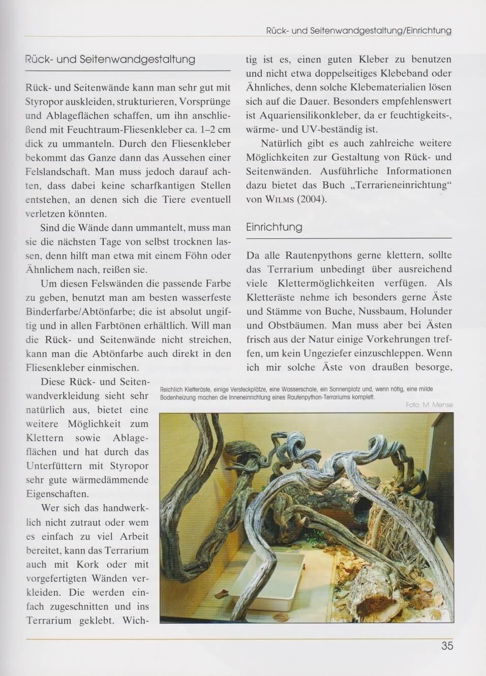 Beispielinhalt (Bild) Rautenpythons