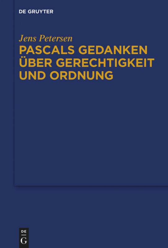 Vorderes Coverbild Pascals Gedanken über Gerechtigkeit und Ordnung