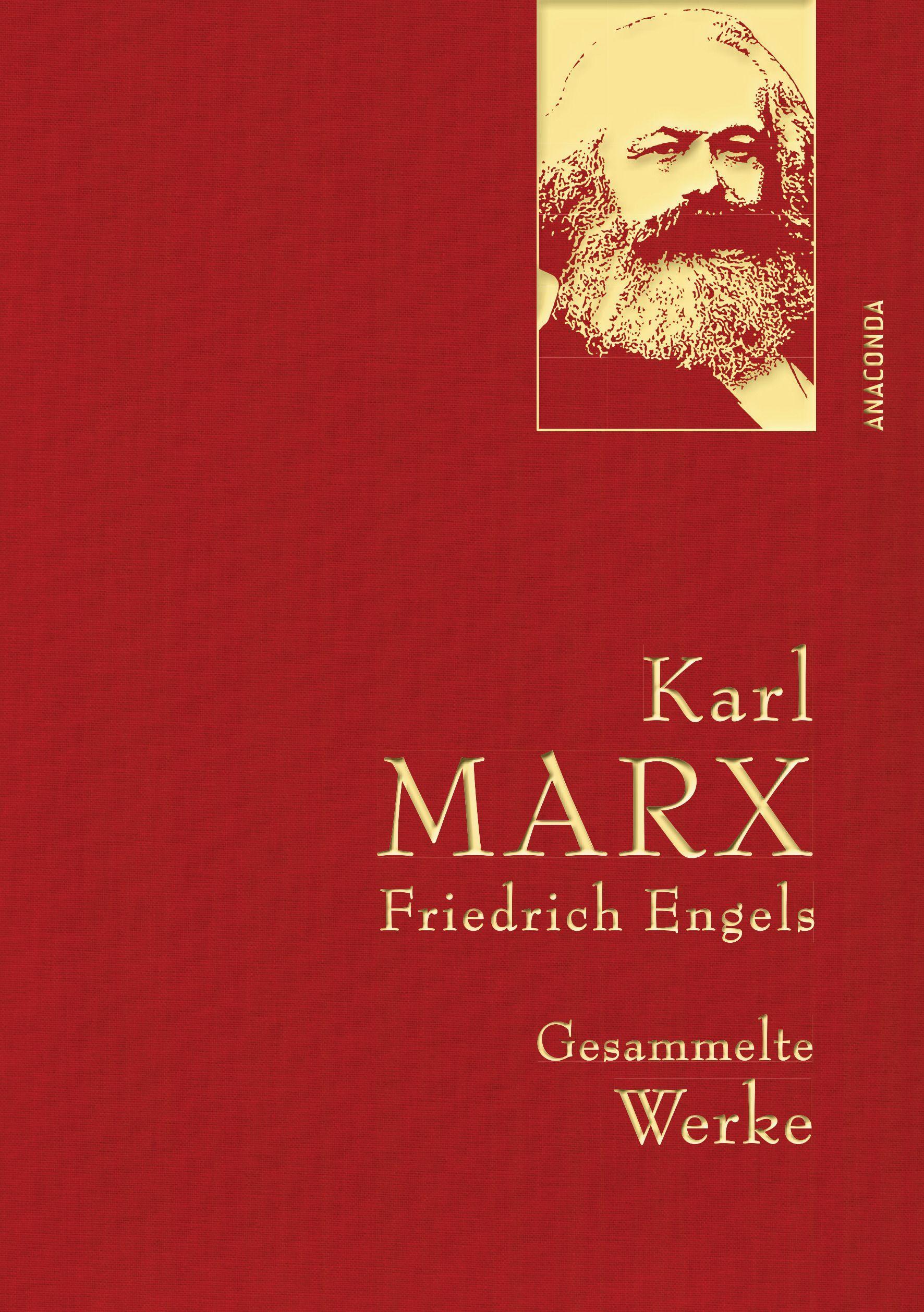 Vorderes Coverbild Karl Marx / Friedrich Engels - Gesammelte Werke (Leinenausg. mit goldener Schmuckprägung)
