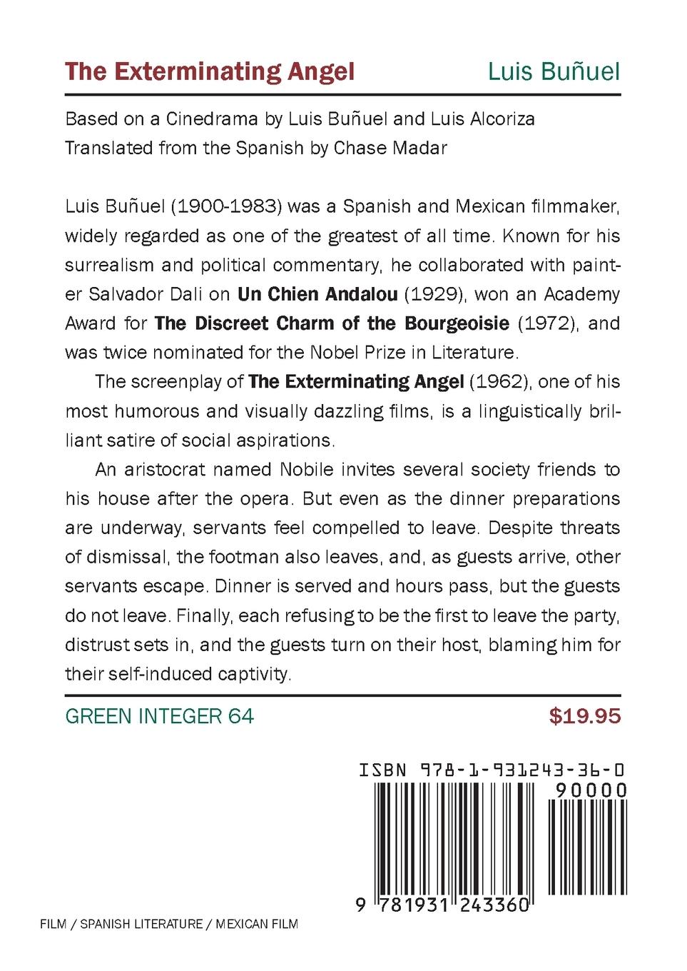 Rückseitencover The Exterminating Angel