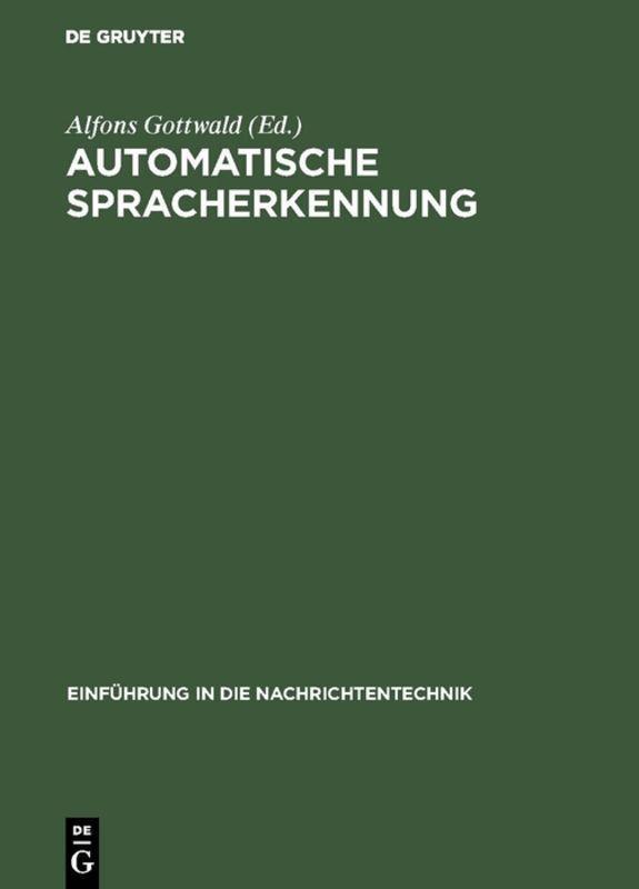 Vorderes Coverbild Automatische Spracherkennung