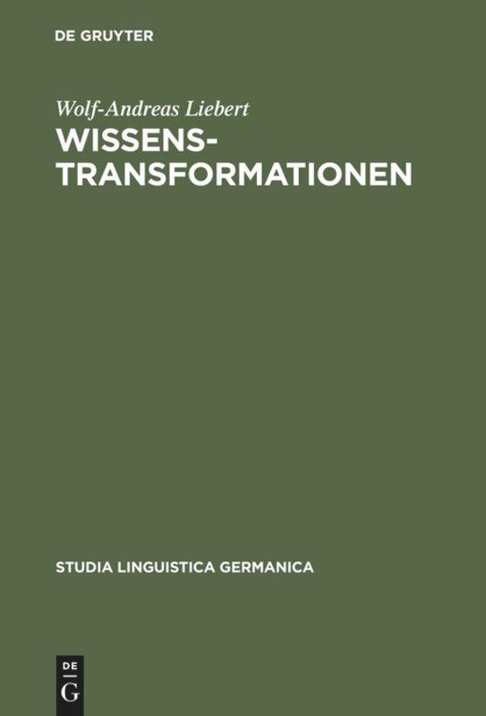 Vorderes Coverbild Wissenstransformationen