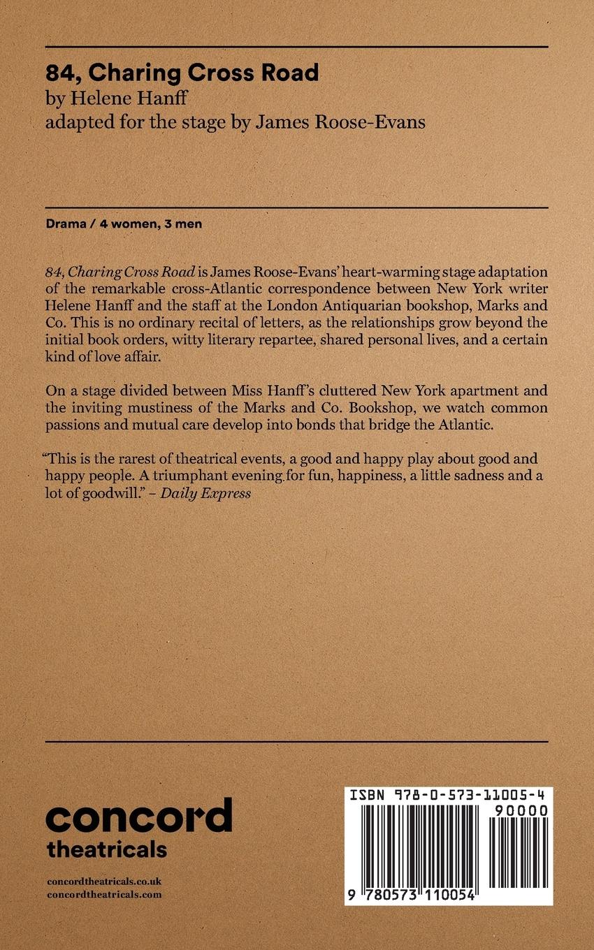 Rückseitencover 84, Charing Cross Road