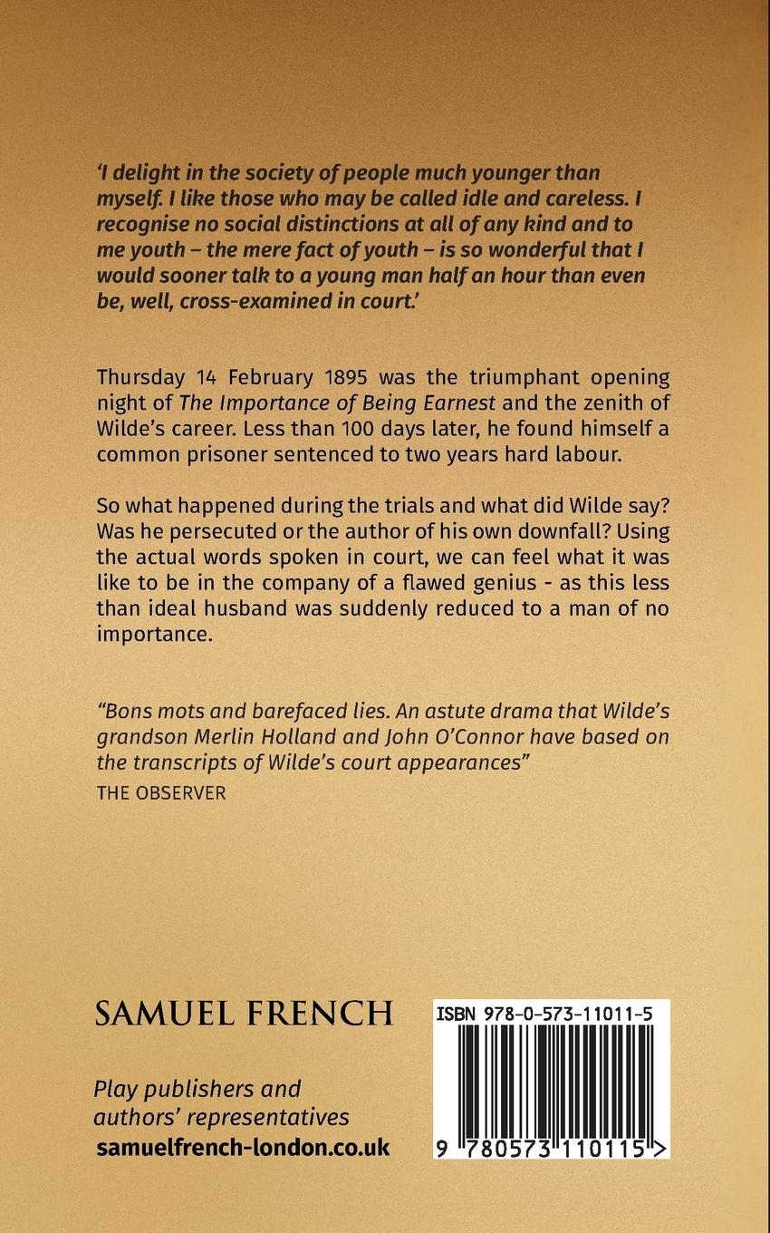 Rückseitencover The Trials Of Oscar Wilde