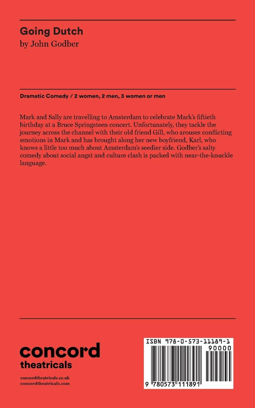 Rückseitencover Going Dutch - A Play