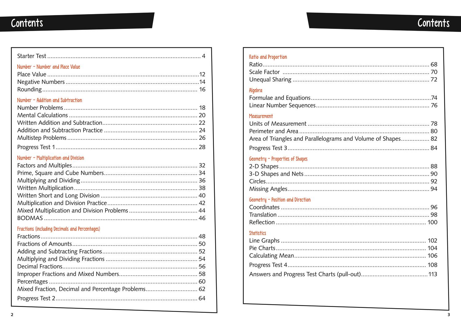 Beispielinhalt (Bild) Collins Ks2 Sats Revision and Practice - New 2014 Curriculum - Year 6 Maths Targeted Practice Workbook