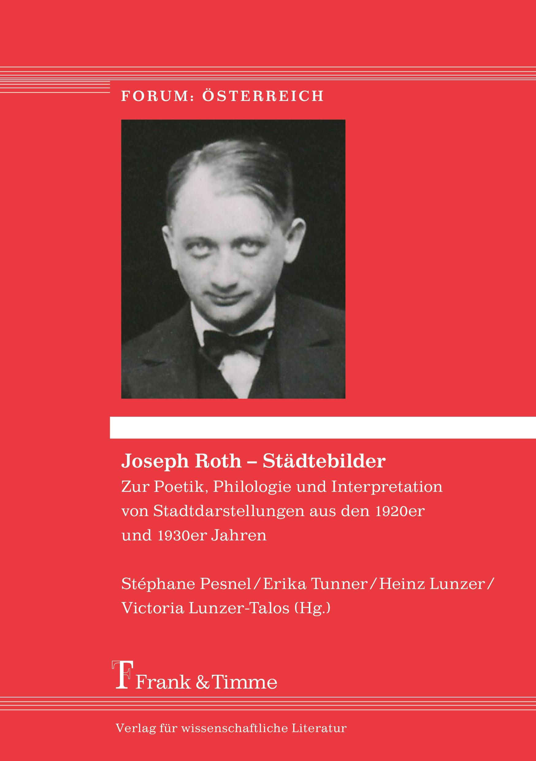 Vorderes Coverbild Joseph Roth - Städtebilder