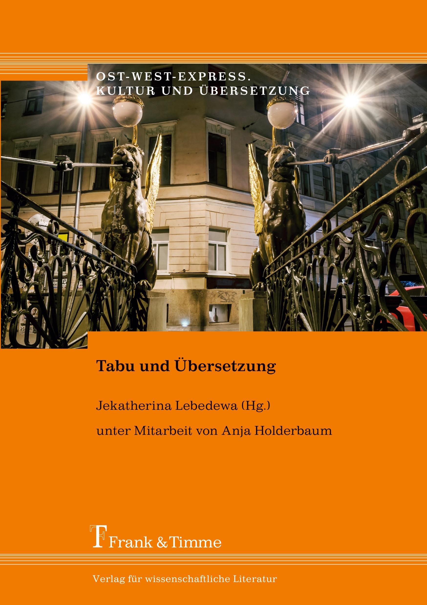 Vorderes Coverbild Tabu und Übersetzung