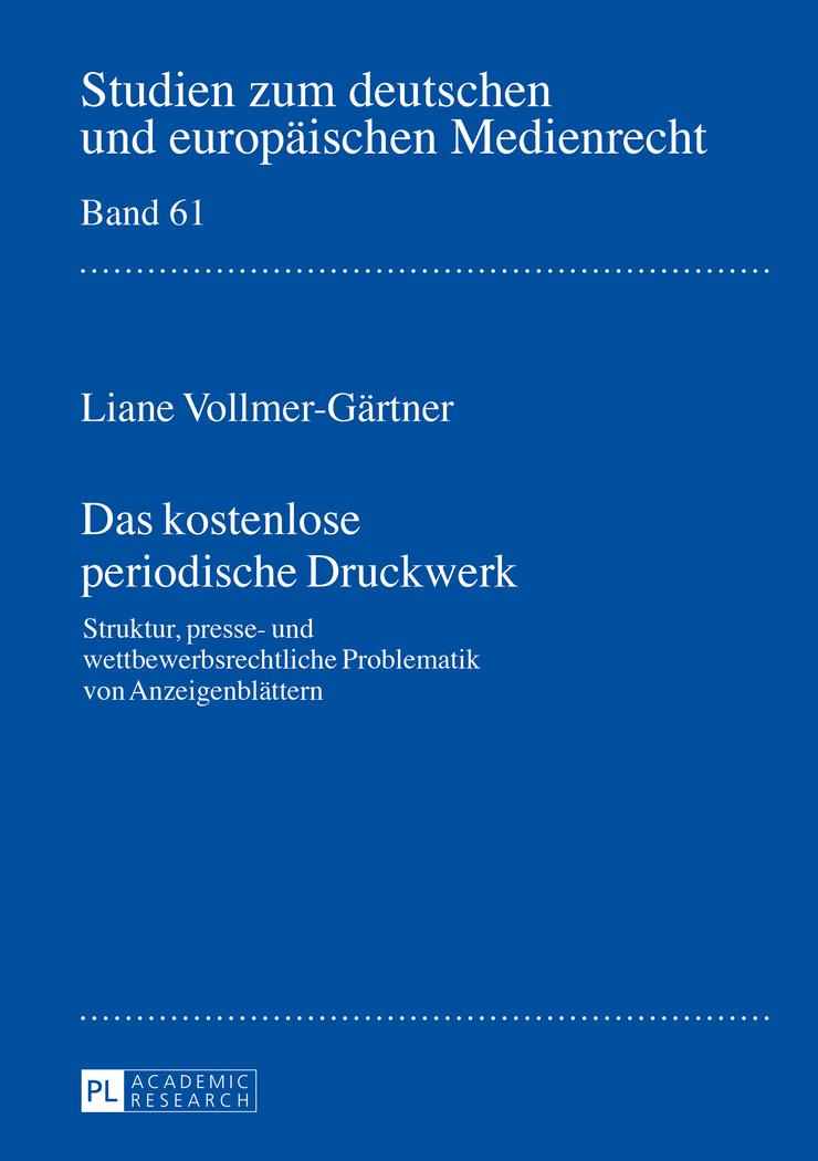 Vorderes Coverbild Das kostenlose periodische Druckwerk