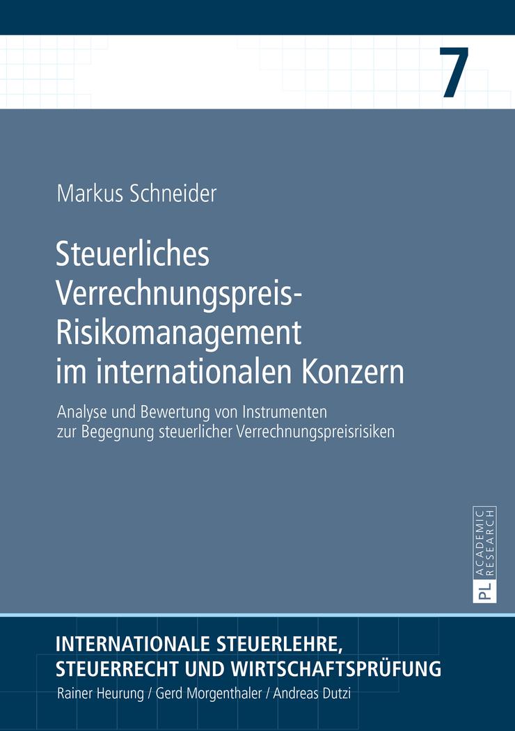 Vorderes Coverbild Steuerliches Verrechnungspreis-Risikomanagement im internationalen Konzern