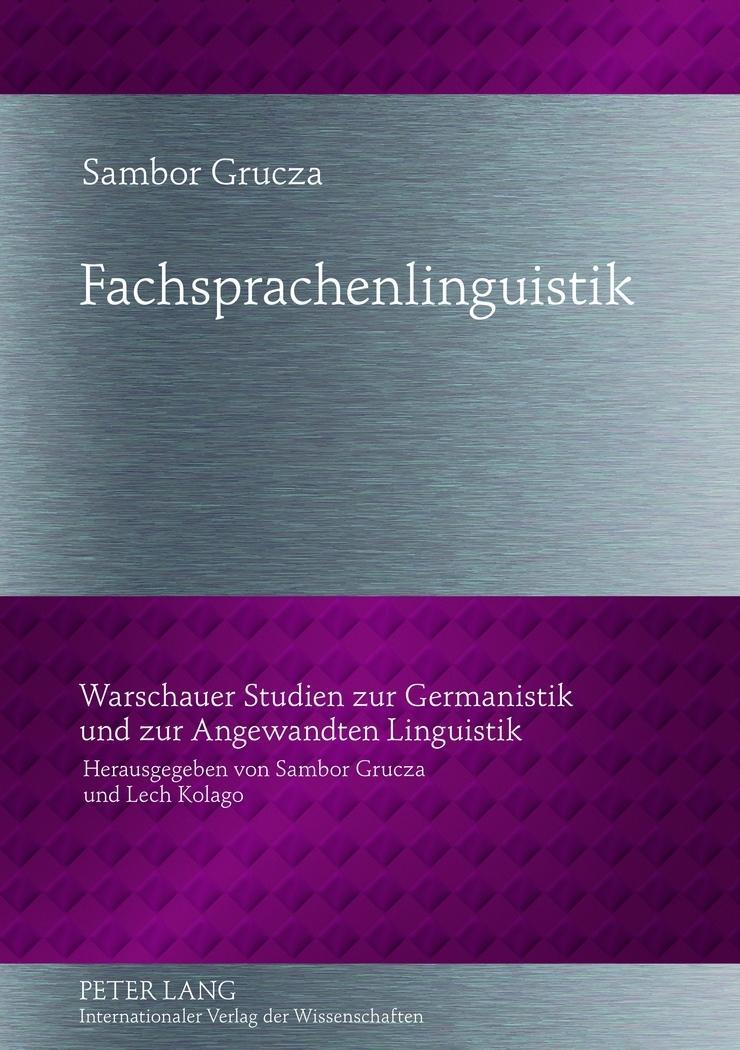 Vorderes Coverbild Fachsprachenlinguistik