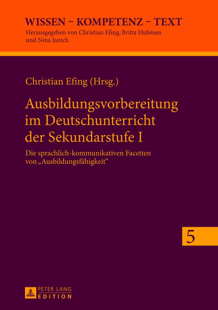 Vorderes Coverbild Ausbildungsvorbereitung im Deutschunterricht der Sekundarstufe I
