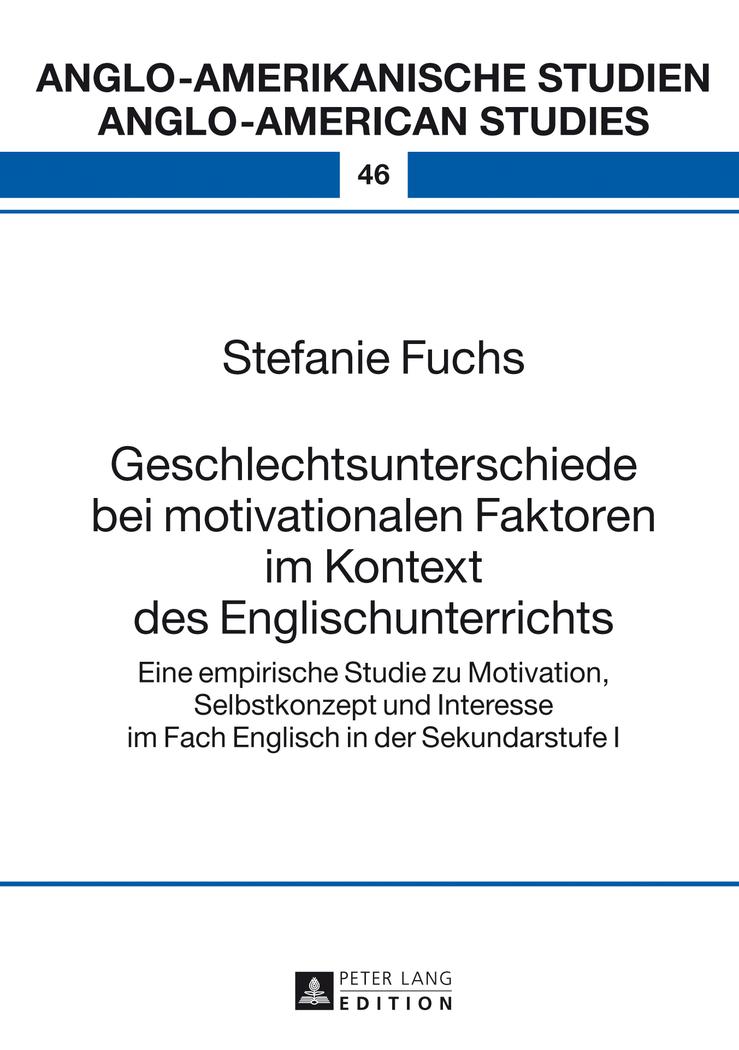 Vorderes Coverbild Geschlechtsunterschiede bei motivationalen Faktoren im Kontext des Englischunterrichts