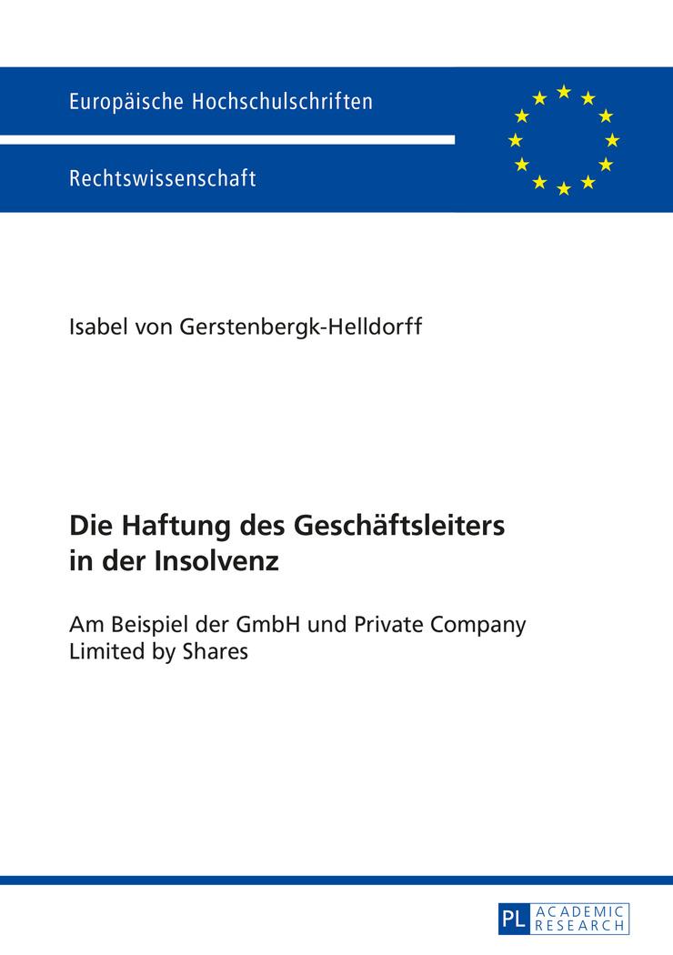 Vorderes Coverbild Die Haftung des Geschäftsleiters in der Insolvenz