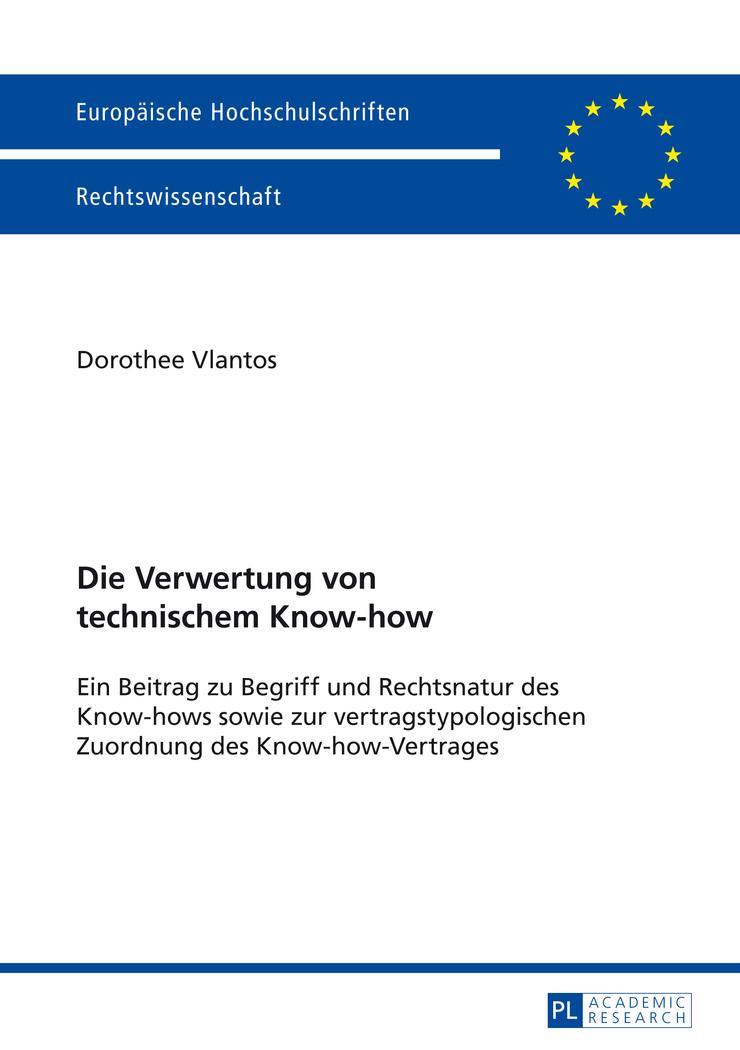 Vorderes Coverbild Die Verwertung von technischem Know-how