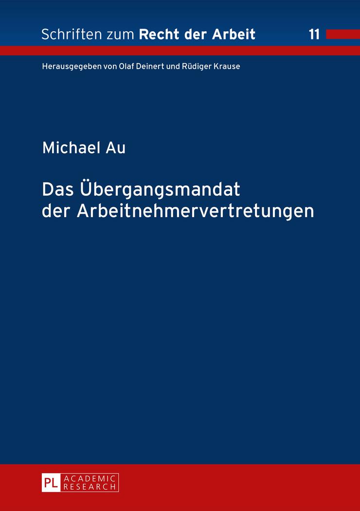 Vorderes Coverbild Das Übergangsmandat der Arbeitnehmervertretungen