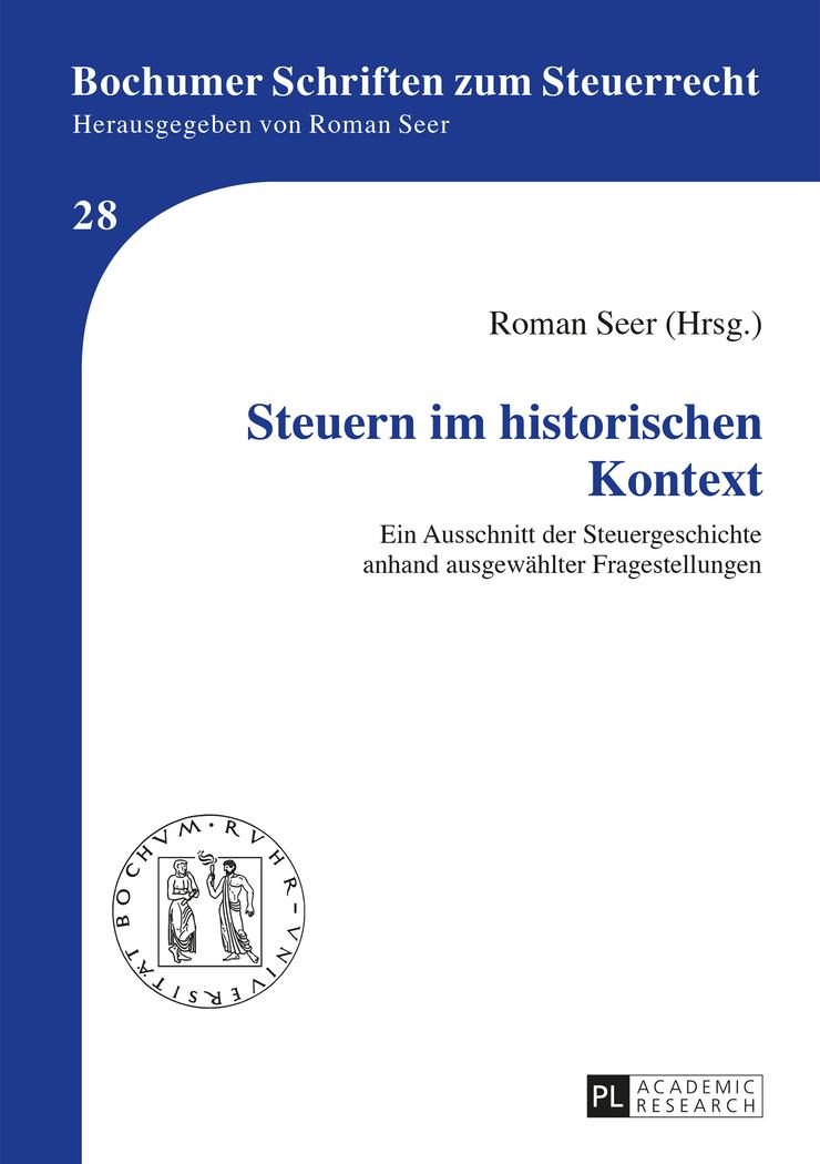 Vorderes Coverbild Steuern im historischen Kontext