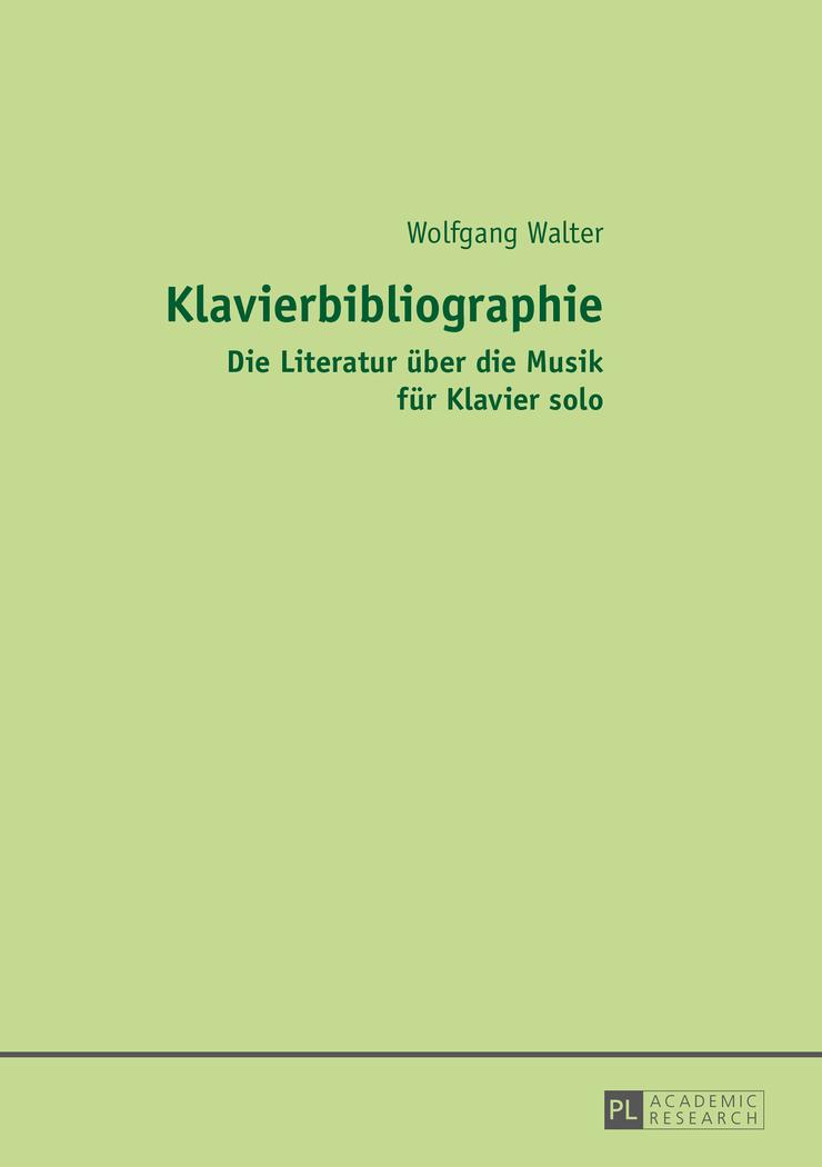 Vorderes Coverbild Klavierbibliographie