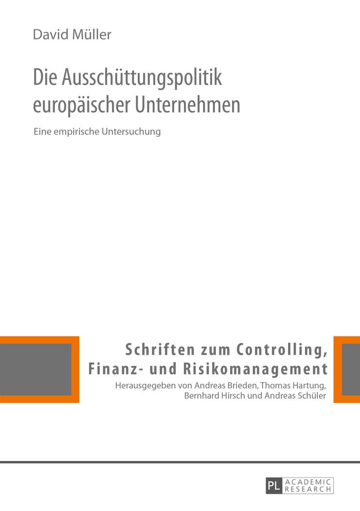Vorderes Coverbild Die Ausschüttungspolitik europäischer Unternehmen