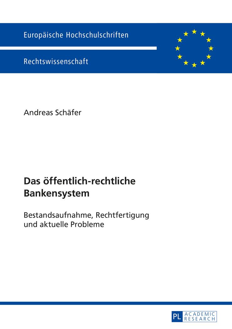 Vorderes Coverbild Das öffentlich-rechtliche Bankensystem
