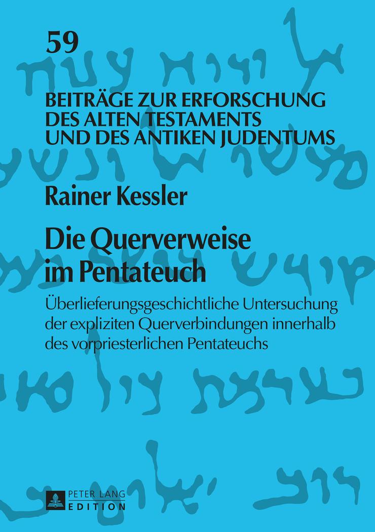 Vorderes Coverbild Die Querverweise im Pentateuch