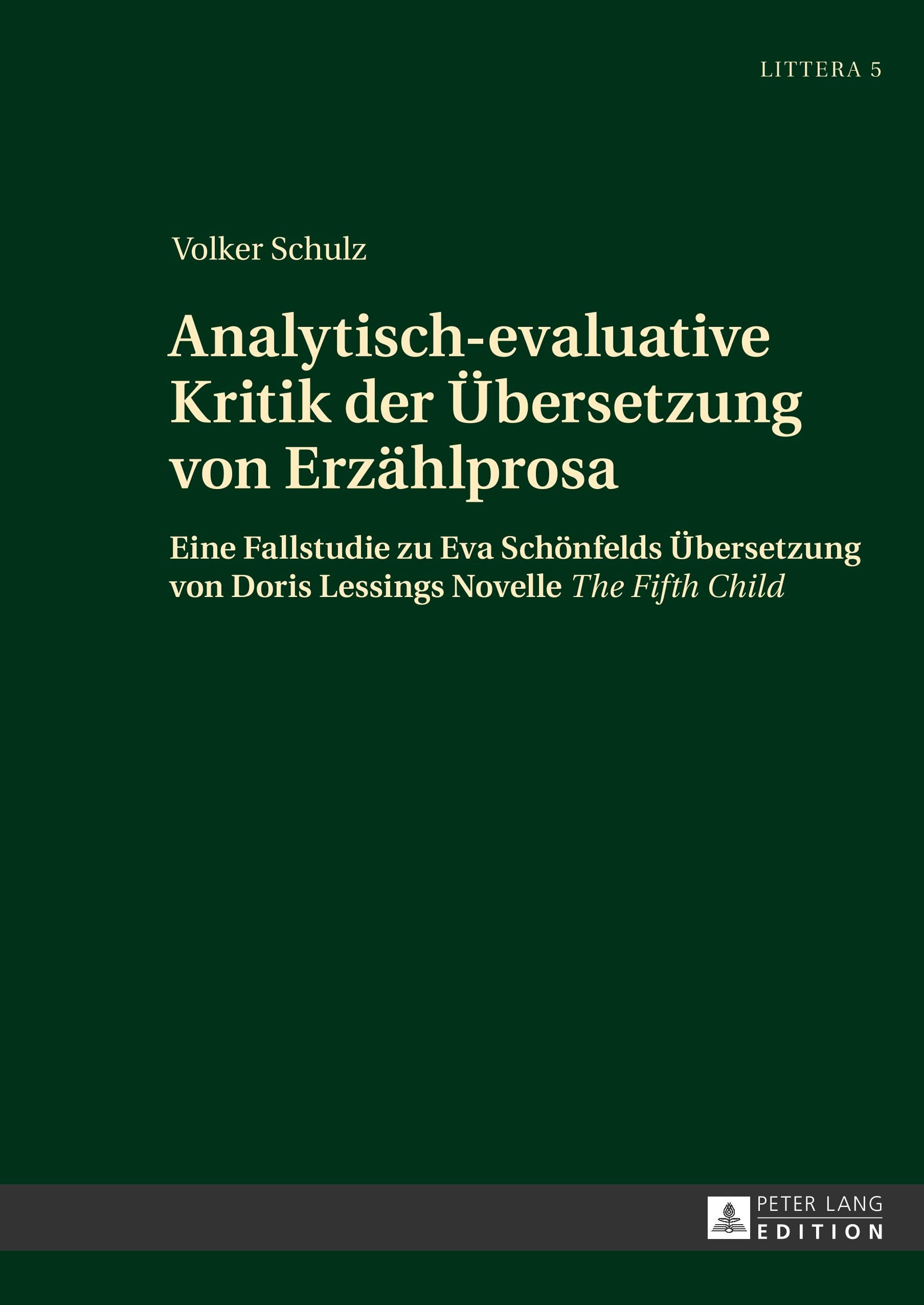 Vorderes Coverbild Analytisch-evaluative Kritik der Übersetzung von Erzählprosa