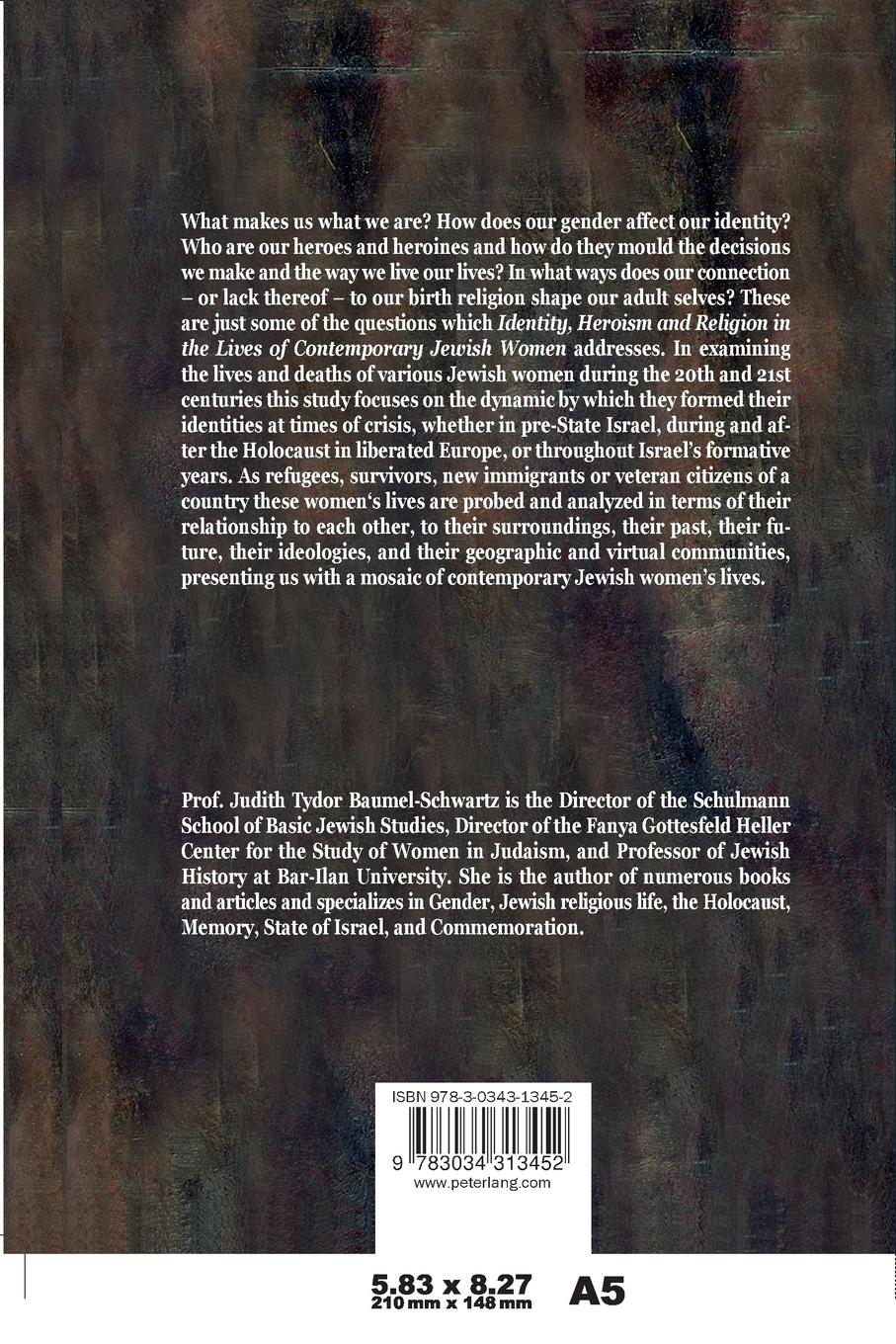 Rückseitencover Identity, Heroism and Religion in the Lives of Contemporary Jewish Women