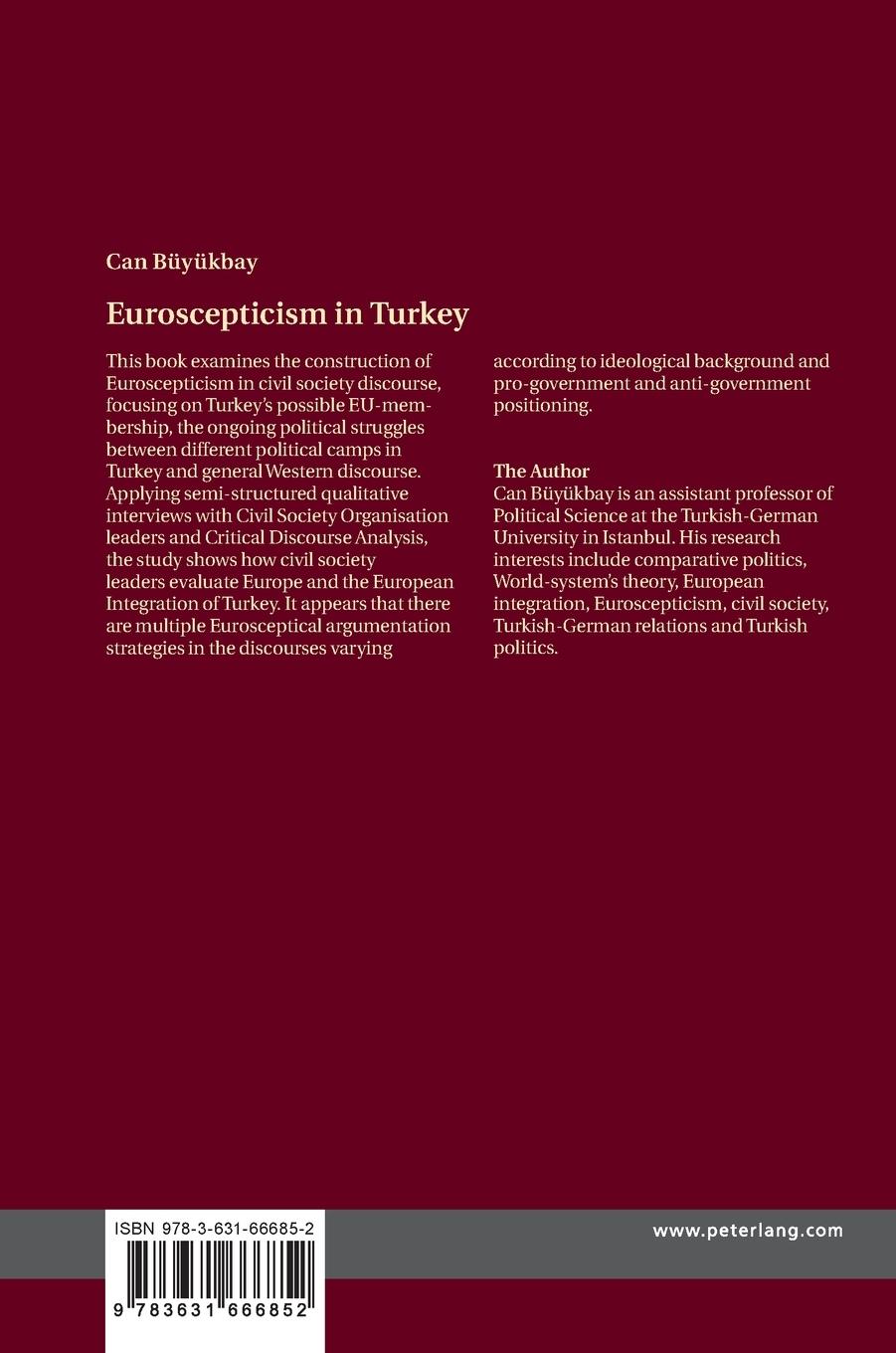 Rückseitencover Euroscepticism in Turkey