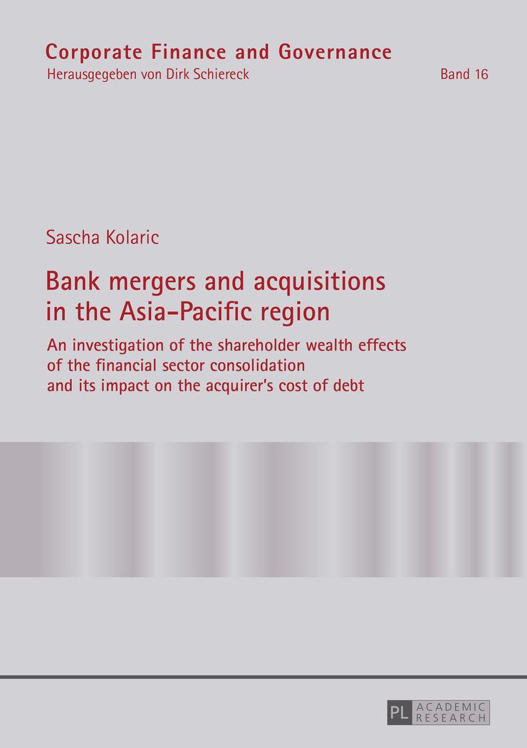 Vorderes Coverbild Bank mergers and acquisitions in the Asia-Pacific region
