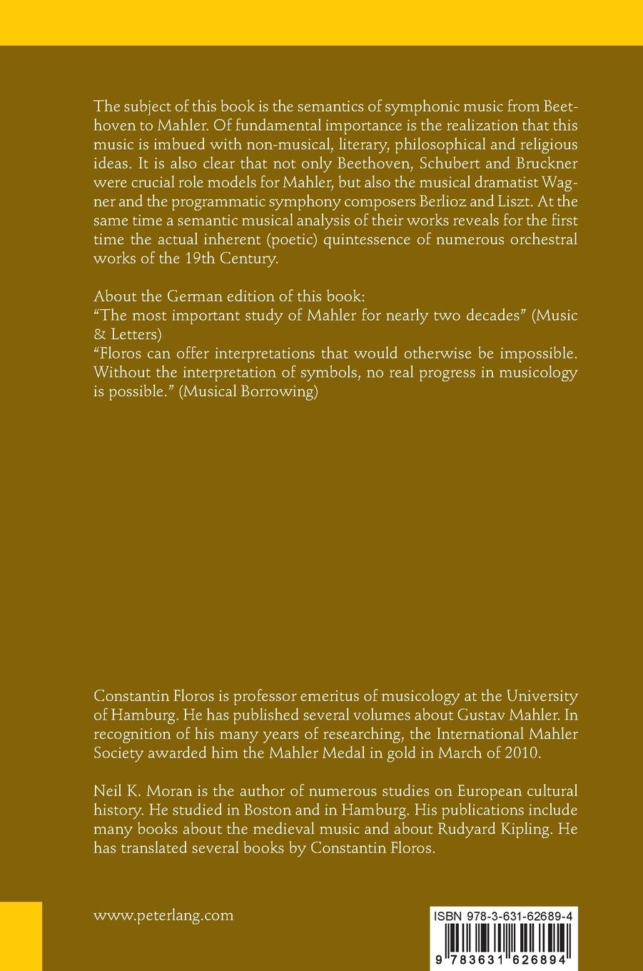 Rückseitencover Gustav Mahler and the Symphony of the 19th Century