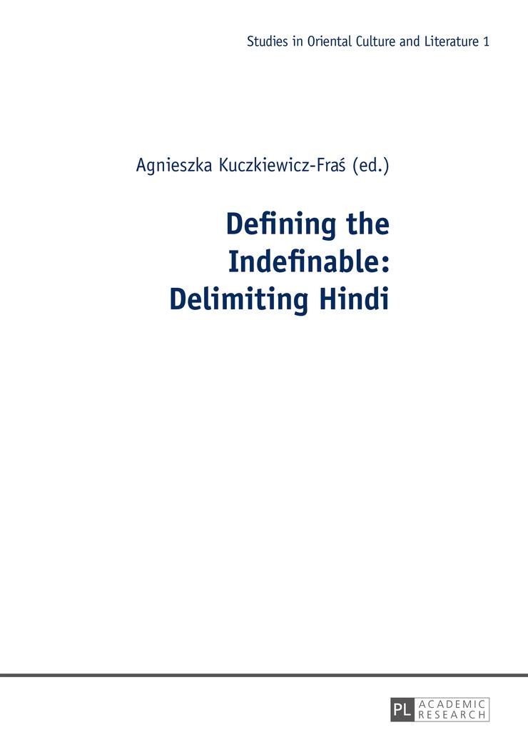 Vorderes Coverbild Defining the Indefinable: Delimiting Hindi