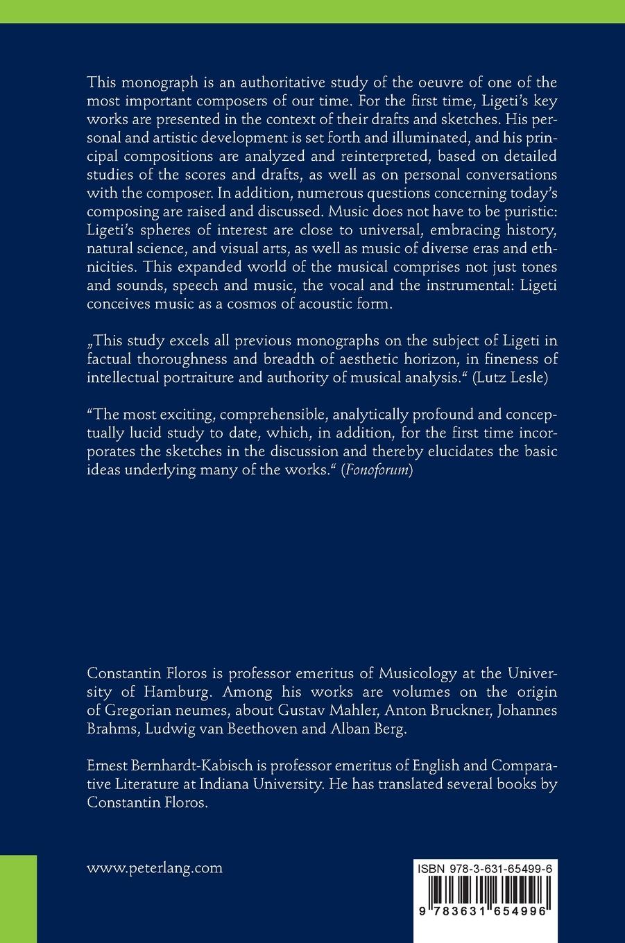 Rückseitencover György Ligeti