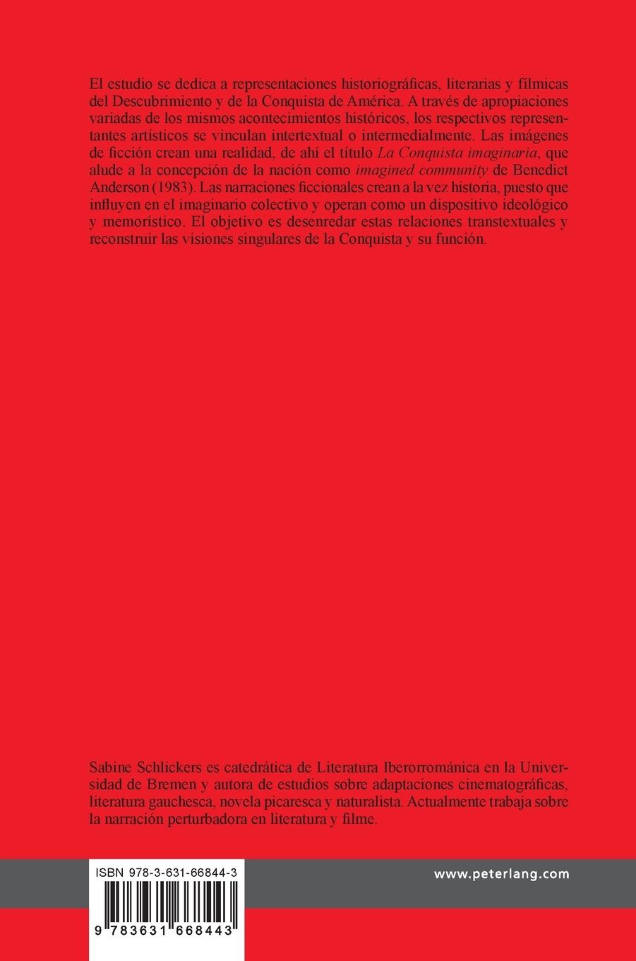 Rückseitencover La conquista imaginaria de América: crónicas, literatura y cine
