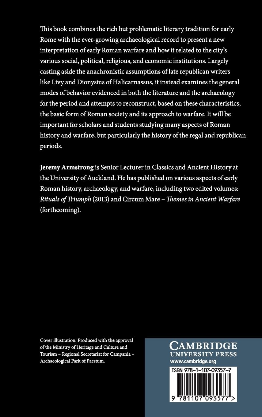 Rückseitencover War and Society in Early Rome
